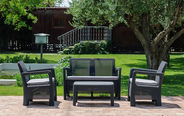 Conjunto jardin Keter Tarifa Lounge gris